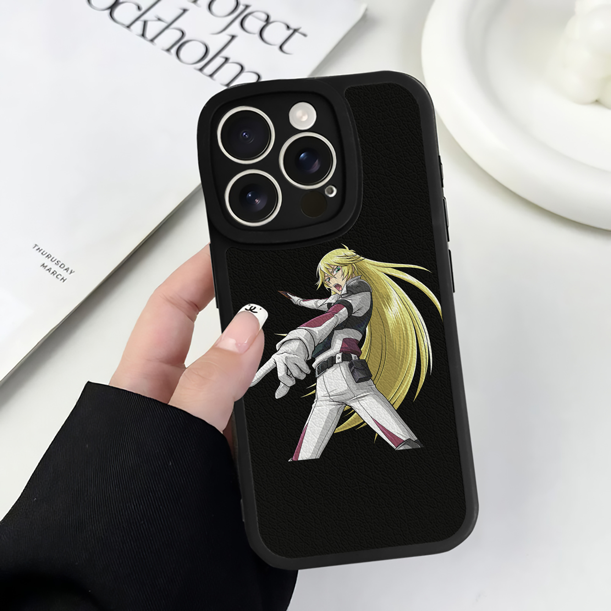 （画像用） 遊☆戯☆王 Yu-Gi-Oh! 【iPhone 16シリーズ対応】シリコンスマホケース（レザー調） 材質：シリコン